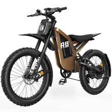 Load image into Gallery viewer, Flydone Electric Dirt Bike for Adults, ๐ฐ๐ฌ๐ฌ๐ฌ๐ช ๐ฃ๐ฒ๐ฎ๐ธ 27AH Electric Bike, ๐ฏ๐ฑ๐ ๐ฃ๐ 65+ Mile Range, 19" Fat Tire Off-Road Motorcycle, Hydraulic Disc Brakes,Dark Camel