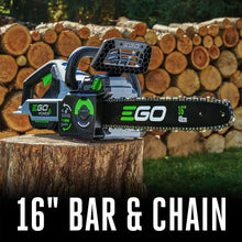 Load image into Gallery viewer, EGO POWER+ Chain Saw, 16” Battery Powered Chainsaw, Electric Cordless, Includes 56V 4.0Ah Battery and Charger – CS1613