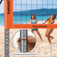 Load image into Gallery viewer, Professional Volleyball Net Set for Backyard Beach,Outdoor Height Adjustable Volleyball Net System with Heavy Duty Poles, Durable Net, PU Volleyball & Pump, Carry Bag