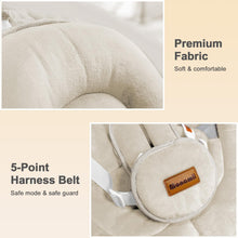 Load image into Gallery viewer, Baby Swings for Infants, Monamii Baby Swing, Infant Swing with 5 Speeds, 10 Lullabies, Electric Swing for Baby, Indoor & Outdoor Use (Beige)