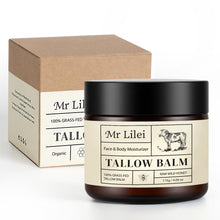 Load image into Gallery viewer, Lilei Beauty Beef Tallow for Skin, Grass-Fed Beef Tallow and Honey Balm, Whipped Body Butter & Face Moisturizer, Unscented, Body Cream, Soothes Dry & Sensitive Skin