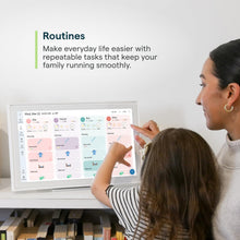 Load image into Gallery viewer, Skylight Calendar: 15-inch Wall Planner Digital Calendar & Chore Chart, Smart Touchscreen Interactive Display for Family Schedules – Wall Mount Included, Great for Organizing Your 2026 Calendar