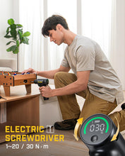 Load image into Gallery viewer, Fanttik K2 Ultra Power Drill, Cordless Drill/Driver, 3/8'' Keyless Chuck, Max. 30 N.m, Max. 1250 RPM, TapSwitch Gear Change, 2.5AH Rechargeable Battery, Tool Kit for Home DIY Projects