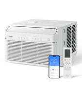 Load image into Gallery viewer, Midea Inverter Window Air Conditioner with Heat – Quiet Window AC Unit and Heat Combo with Dehumidifier – Cools up to 550 Sq. Ft. – Energy Star Rated, Smart Control, Remote, 12,000 BTU