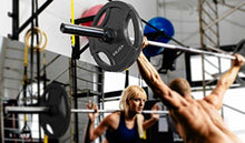 Load image into Gallery viewer, Clout Fitness Olympic Barbell Clamps Collars Quick Release Pair Weight Clips for 2 inch Barbell Black