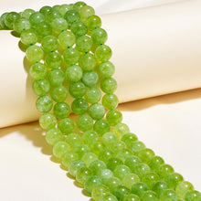 Load image into Gallery viewer, Natural Gemstone Beads 6mm Green Peridot Beads Polished Round Smooth Stone Beads for Bracelets Jewelry Making 15inch Loose Beads