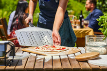Load image into Gallery viewer, ooni 12” Perforated Pizza Peel – Aluminum Metal Pizza Peel 12 Inch, Pizza Spatula Paddle, Lightweight Pizza Turning Peel with Long Handle, Pizza Oven Accessories, Pizza Tools, Rectangle Pizza Turner