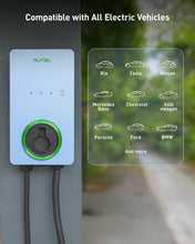 Load image into Gallery viewer, Autel Home Smart Electric Vehicle (EV) Charger up to 50Amp, 240V, Indoor/Outdoor Car Charging Station with Level 2, Wi-Fi and Bluetooth Enabled EVSE, Hardwired,25-Foot Cable,Sierra Blue
