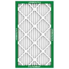 Load image into Gallery viewer, Filterbuy 16x25x1 Air Filter MERV 8 Essential Dust & Allergy Defense (4-Pack), Electrostatic Pleated HVAC AC Furnace Filters Replacement (Actual Size: 15.50 x 24.50 x 0.75)