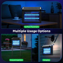Load image into Gallery viewer, OnBeam Solar Bug Zapper Outdoor, Mosquito Zapper Waterproof Electric Fly Zapper Rechargeable Mosquito Killer Lamp with 10W Solar Panel, 4500V Cordless Fly Trap for Backyard, Patio, Garden, RV, Camping
