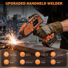 Load image into Gallery viewer, Portable Handheld Machine- 110V Display Portable Welder Handheld IGBT Inverter with 5 Adjustable Currents, 20PCS Rods, ARC Welder Gun Fits 3/32"-1/8" Welding Rods for Home Projects, DIY, Repair