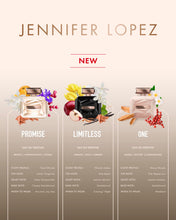 Load image into Gallery viewer, Jennifer Lopez Limitless Perfume, Eau De Parfum Spray 3.4 Fl Oz (100 ml) Vibrant Woody Amber Womens Perfume, Notes of Red Apple, Jasmine & Palo Santo