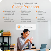Load image into Gallery viewer, ChargePoint HomeFlex Level 2 EV Charger J1772 - Fast Smart Battery Power Charging at Home for Electric Automobile Vehicles - NEMA 14-50 Plug for Electric Car
