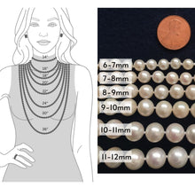 Load image into Gallery viewer, Pearl Romance II Round Pearl II White Pearl Necklace Genuine Cultured Freshwater (10-10.5mm; Necklace 18 Inch)