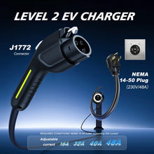 Load image into Gallery viewer, VDLPOWERVP Level 2 EV Charger, 11.5KW /50A Fast Home Charging Station, 27.3ft Extended Charging Cable, J1772 Wall Car Charger with Smart App (WiFi), 240V Electric Car Charger with NEMA 14-50 EC51B