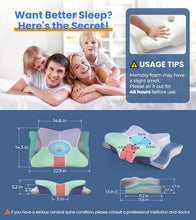 Load image into Gallery viewer, Ultra Pain Relief Cooling Pillow for Neck Support, Adjustable Cervical Pillow Cozy Sleeping, Odorless Ergonomic Contour Memory Foam Pillows, Orthopedic Bed Pillow for Side Back Stomach Sleeper