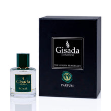 Load image into Gallery viewer, Gisada Switzerland Luxury Eau De Parfum Fragrance, Unisex Perfume + Cologne for Women & Men (Fresh + Woody), Royal, 100mL/3.3oz