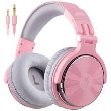 Load image into Gallery viewer, OneOdio Wired Over Ear Headphones Hi-Res Studio Monitor & Mixing DJ Stereo Headsets with 50mm Drivers and 1/4 to 3.5mm Jack for AMP Computer Recording Podcast Keyboard Guitar Laptop - Light Pink