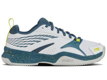 Load image into Gallery viewer, K-Swiss Men's SpeedEx Padel Shoe, White/Indian Teal/Evening Primrose, 8 M