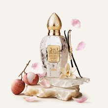 Load image into Gallery viewer, Arabian Crest Dubai Ishq Eau de Parfum 100ML – Floral Perfume for Unisex – Long-Lasting Scent with Litchi, Rose, Vanilla & Vetiver– Vegan, Paraben-Free, Infused with Fragrances From France
