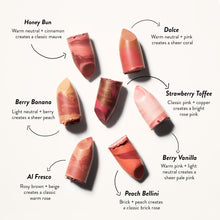 Load image into Gallery viewer, LAURA GELLER NEW YORK Italian Marble Sheer Lipstick - Peach Bellini - Hydrating & Lightweight - Vitamin E & Caster Seed Oil - Cream Finish