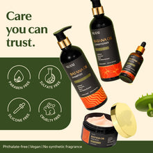 Load image into Gallery viewer, Nuani Batana Oil Shampoo and Conditioner Set (16 fl oz / 470 ml) with Rosemary & Caffeine | Includes Deep Mask, Hair Oil & Silicone Scalp Massager | Sulfate-Free, Paraben-Free for Fuller-Looking Hair.