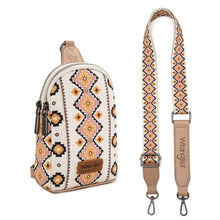 Load image into Gallery viewer, Wrangler Aztec Sling Bag Southwest Crossbody Bags Trendy Chest Bag for Women Shoulder Bag LG-WG2205-210TN