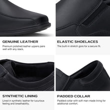 Load image into Gallery viewer, HEEZ Men's Loafers Casual Dress Shoes Slip On Shoes for Men Comfortable Business Work Shoes Black Size 10.5
