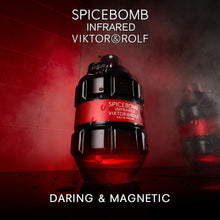 Load image into Gallery viewer, Viktor&Rolf - Spicebomb Infrared Eau de Parfum - Woody & Spicy - Cologne for Men - With Notes of Leather & Cinnamon - 3 Fl Oz