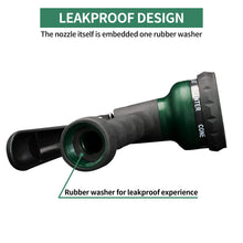 Load image into Gallery viewer, AUTOMAN-Garden-Hose-Nozzle, ABS Water Spray Nozzle with 7 Adjustable Watering Patterns, Slip Resistant for Watering Plants, Lawn& Garden, Washing Cars, Cleaning, Showering Pets & Outdoor Fun.