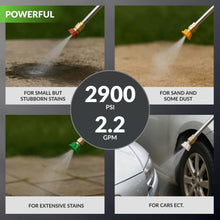 Load image into Gallery viewer, Giraffe Tools Grandfalls Retractable Pressure Washer Pro, Wall Mount Pressure Washer, Electric Power Washer, Automatic Rewind, Max 2900PSI 2.2GPM, Dark Silver Case with 100ft Pressure Hoses