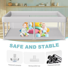 Load image into Gallery viewer, Hiaksedt Large Baby Playpen 65x50 Inch, PlayPen for Babies and Toddlers, Sturdy Safety Play Yard for Indoor & Outdoor with Zipper Gate