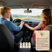 Load image into Gallery viewer, Car Air Freshener Oil Diffuser - Hanging Long Lasting Scent for Car & Home, Essential Oil Freshener with Adjustable Fragrance (Lavender+Red Roses+Oud Wood+Amber Allure)
