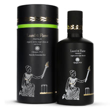 Load image into Gallery viewer, World's Best Gold Award - Laurel & Flame Olympia PGI Olive Oil Extra Virgin - Polyphenol Rich (706 MG/KG) - USDA Organic - Multiple Award Winning – 60X Hydroxytyrosols - Early Harvest - Cold Pressed (500 ml/16.9 fl oz)