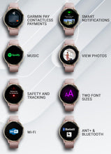 Load image into Gallery viewer, Wearable4U - Garmin Venu 3S GPS Smartwatch, AMOLED Display 41 mm Watch, Advanced Health and Fitness Features, Up to 10 Days of Battery, Sleep Coach, Dust Rose with Black Earbuds Bundle