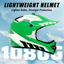 Load image into Gallery viewer, ROOZO Youth Kids Dirt Bike Helmet DOT Approved, Full Face Motocross Set