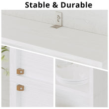 Load image into Gallery viewer, IRONCK Industrial Bookshelves and Bookcases with Doors Floor Standing 6 Shelf Display Storage Shelves 70 in Tall Bookcase for Home Office, Living Room