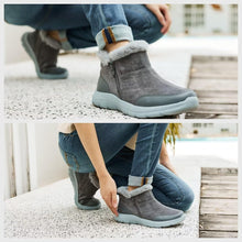 Load image into Gallery viewer, NSKER Women's Winter Ankle Fur Lined Boots Anti-Slip On Resistant Booties Shoes Deep Gray 37.5