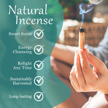 Load image into Gallery viewer, Palo Santo Sticks - Incense Sticks for Spiritual Cleansing, Stress Relief, Meditation Accessories, Home Fragrance - Sustainably Wild Harvested - Pack of 6 - Alternative Imagination