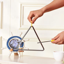 Load image into Gallery viewer, 6 Inch Musical Steel Triangle Percussion Instrument With Striker