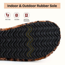 Load image into Gallery viewer, EverFoams Womens Fuzzy Slippers Breathable Open Toe Memory Foam Indoor Outdoor House Shoes Diva Spots, 7-8 US