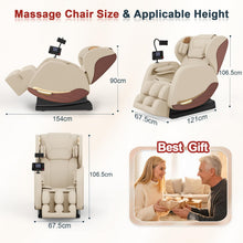 Load image into Gallery viewer, yewglen Massage Chair Full Body, 14 Fixed Rollers, Zero Gravity Recliner