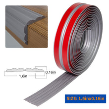 Load image into Gallery viewer, COUKIU Wall Corner Protector, Inside & Outside Self Adhesive Wall Corner Guard&Edge Protector, Flexible Vinyl Corner Moulding Trim Caulk Strip, Peel and Stick Trim for Ceiling, Countertop, Grey, 10ft