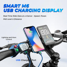 Load image into Gallery viewer, M1 Electric Bike for Adults with 1800W Peak Motor, 26'' x 4.0'' Fat Tire Electric Bike, 48V 17.5Ah Battery, 85 Miles Electric Mountain Bike, 36MPH 7 Speed Electric Bicycle with Front and Rear Baskets