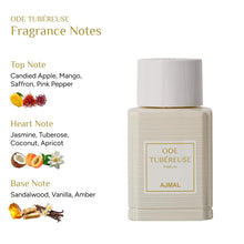 Load image into Gallery viewer, Ajmal Ode Tubéreuse Eau de Parfum for Women – 3.4 fl oz / 100 ml | Luxury Premium Floral Woody Perfume | Long Lasting French Fragrance | Made in France & Crafted in Dubai | Exclusive for USA