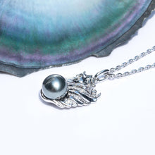 Load image into Gallery viewer, mihiarii Tahitian Black Pearl Unicorn Necklaces Moissanite Sterling Silver Birthday Anniversary Mothers Day Valentines Day Christmas Graduation Gifts for Mom Her Women