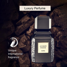 Load image into Gallery viewer, Ajmal Amber Wood Noir Eau De Parfum 3.4 Oz / 100 ML For Men & Women - Long Lasting Citrus, Aromatic Fragrance - Made in Dubai