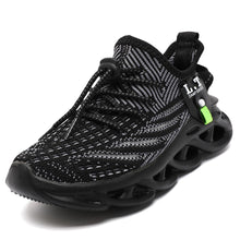 Load image into Gallery viewer, GLYGML Kids Shoes for Boys Girls Running Tennis Sneakers Athletic Walking Gym Sports Lightweight Breathable for Toddler/Little Kid/Big Kid All Black Size 12