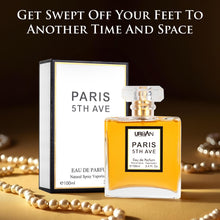Load image into Gallery viewer, Paris 5th Avenue for Women EDP - Top Notes of Aldehydes, Neroli, Ylang Ylang, Bergamot & Peach - Base Scents From Vetiver, Patchouli, Oakmoss, Sandalwood & Vanilla - Elegant 100ml Bottle