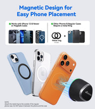 Load image into Gallery viewer, Portable Speaker Phone Stand Gifts:Birthday Graduation Mini Gifts for Him Her, 2 in 1 Magnetic Bluetooth Speakers, Loud Sound IPX5 Waterproof, 9 Light Modes, TWS, Home/Office/Travel Essentials-Black
